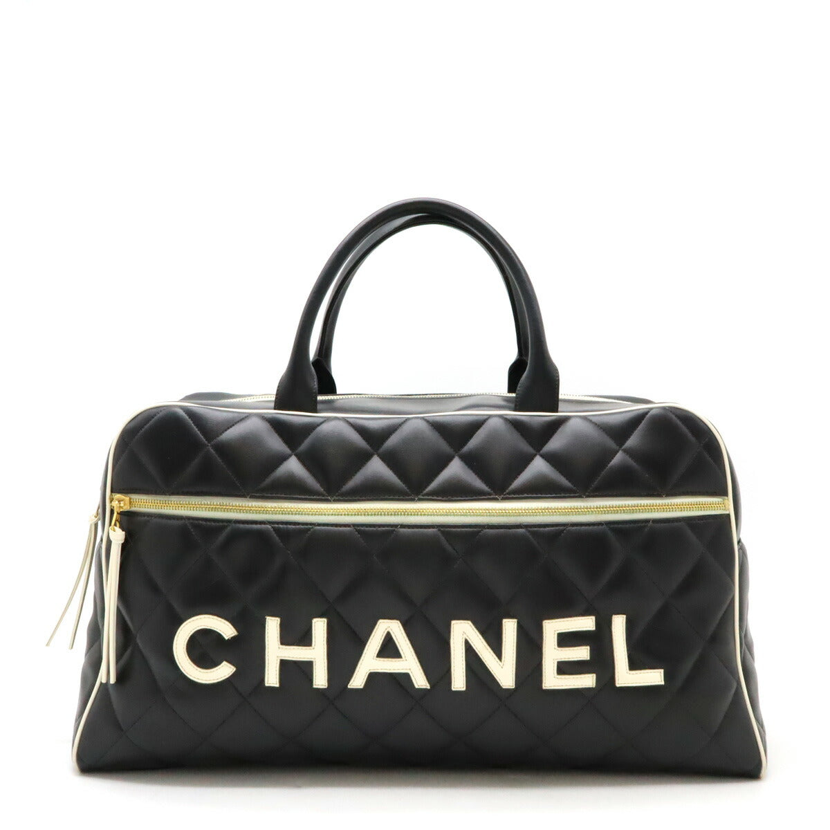 Chanel Leather Matelasse Bowling Bag