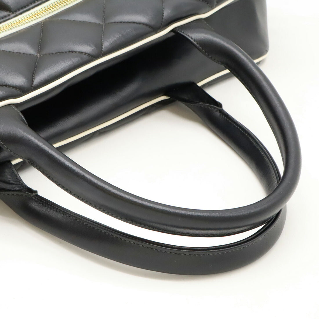 Chanel Leather Matelasse Bowling Bag