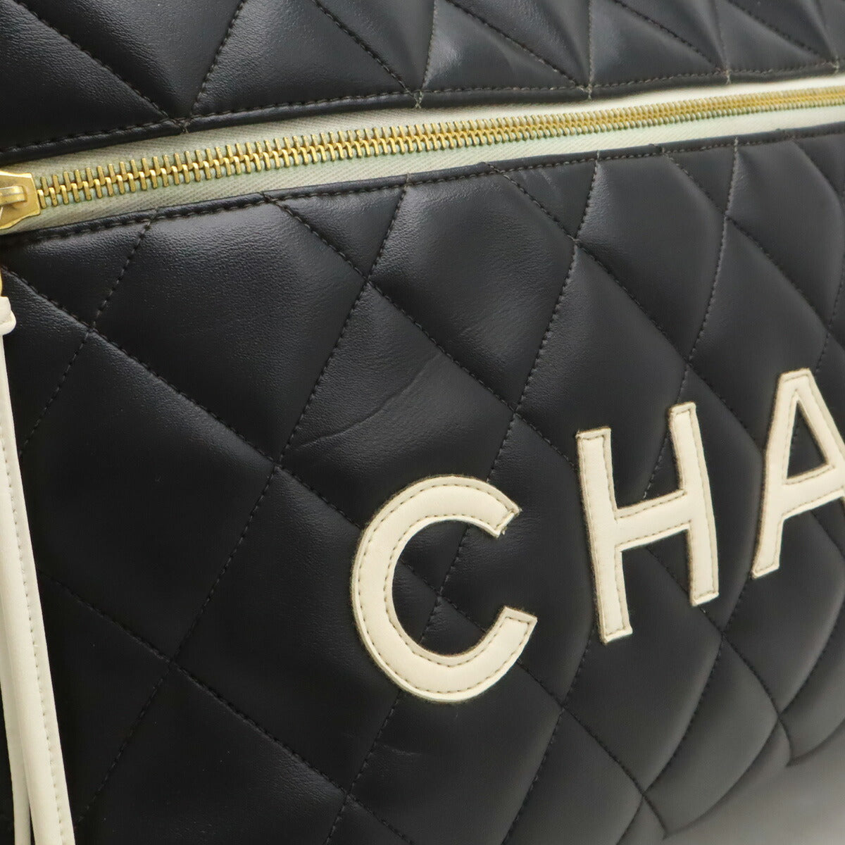 Chanel Leather Matelasse Bowling Bag