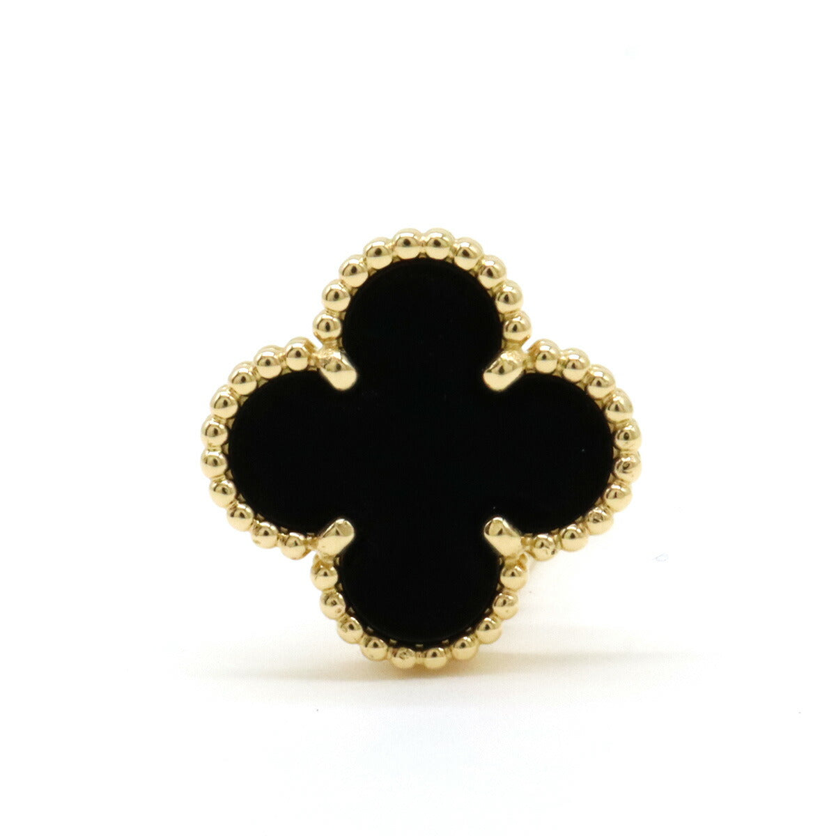 Van Cleef & Arpels Vintage Alhambra Onyx Earring