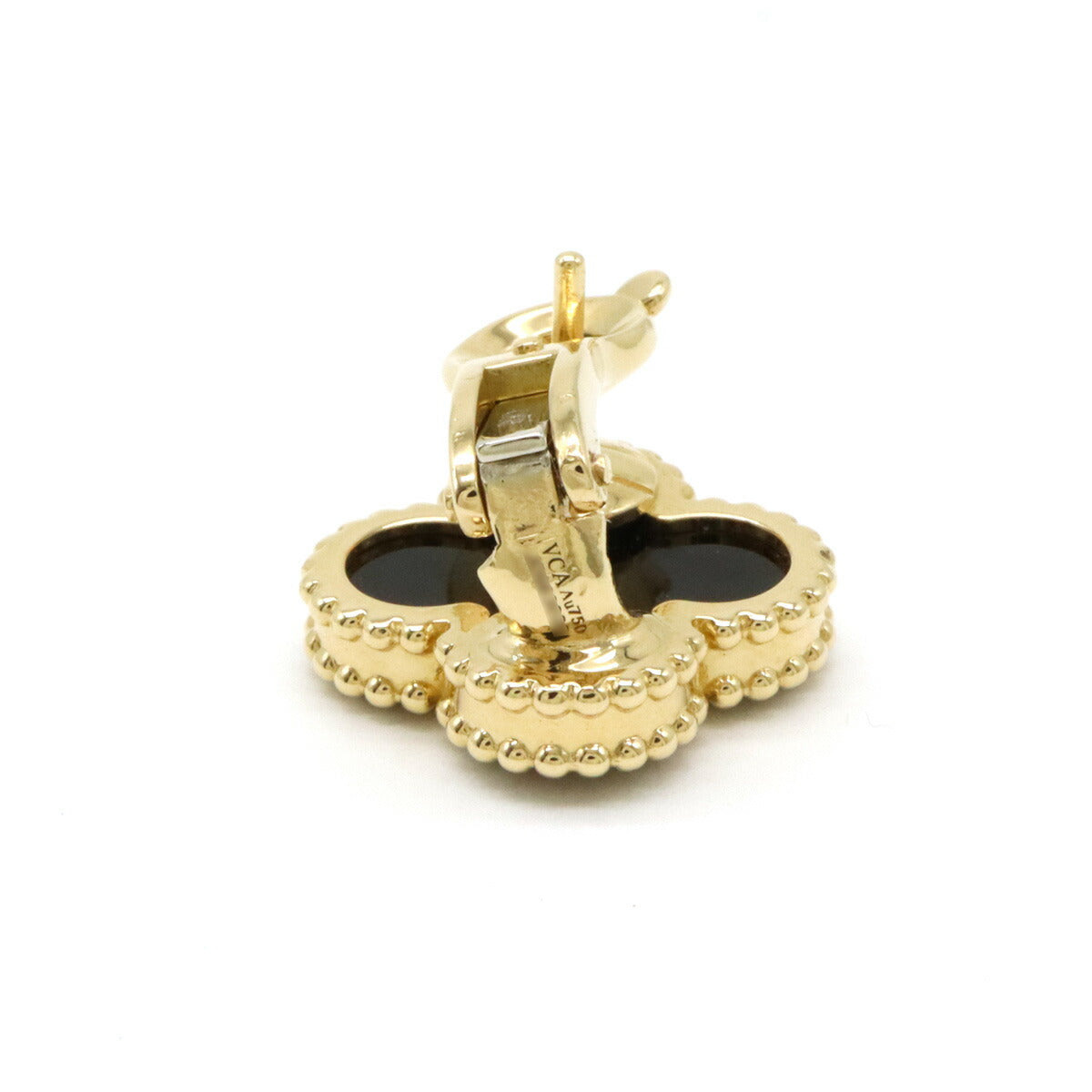 Van Cleef & Arpels Vintage Alhambra Onyx Earring