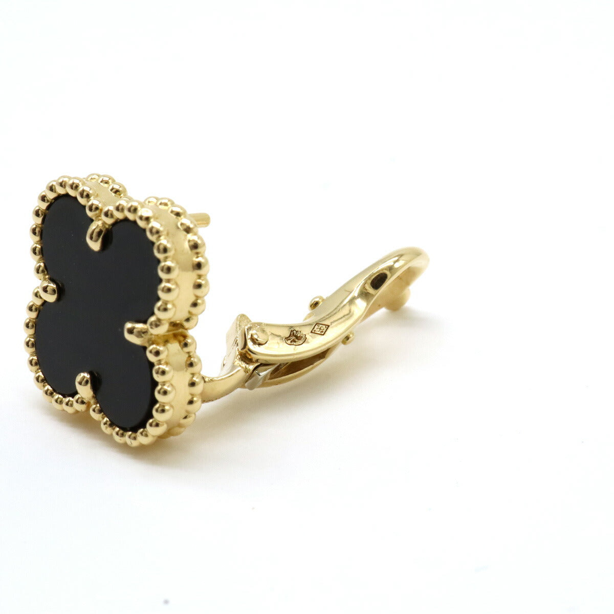 Van Cleef & Arpels Vintage Alhambra Onyx Earring