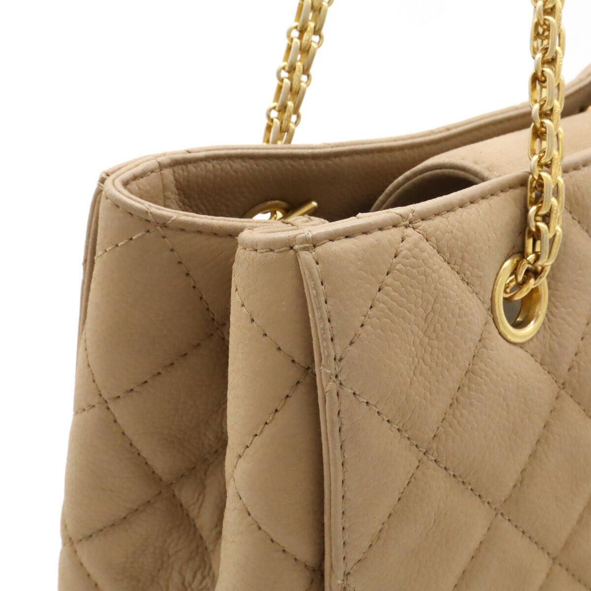 Chanel 2.55 Chain Tote Caviar Leather Beige