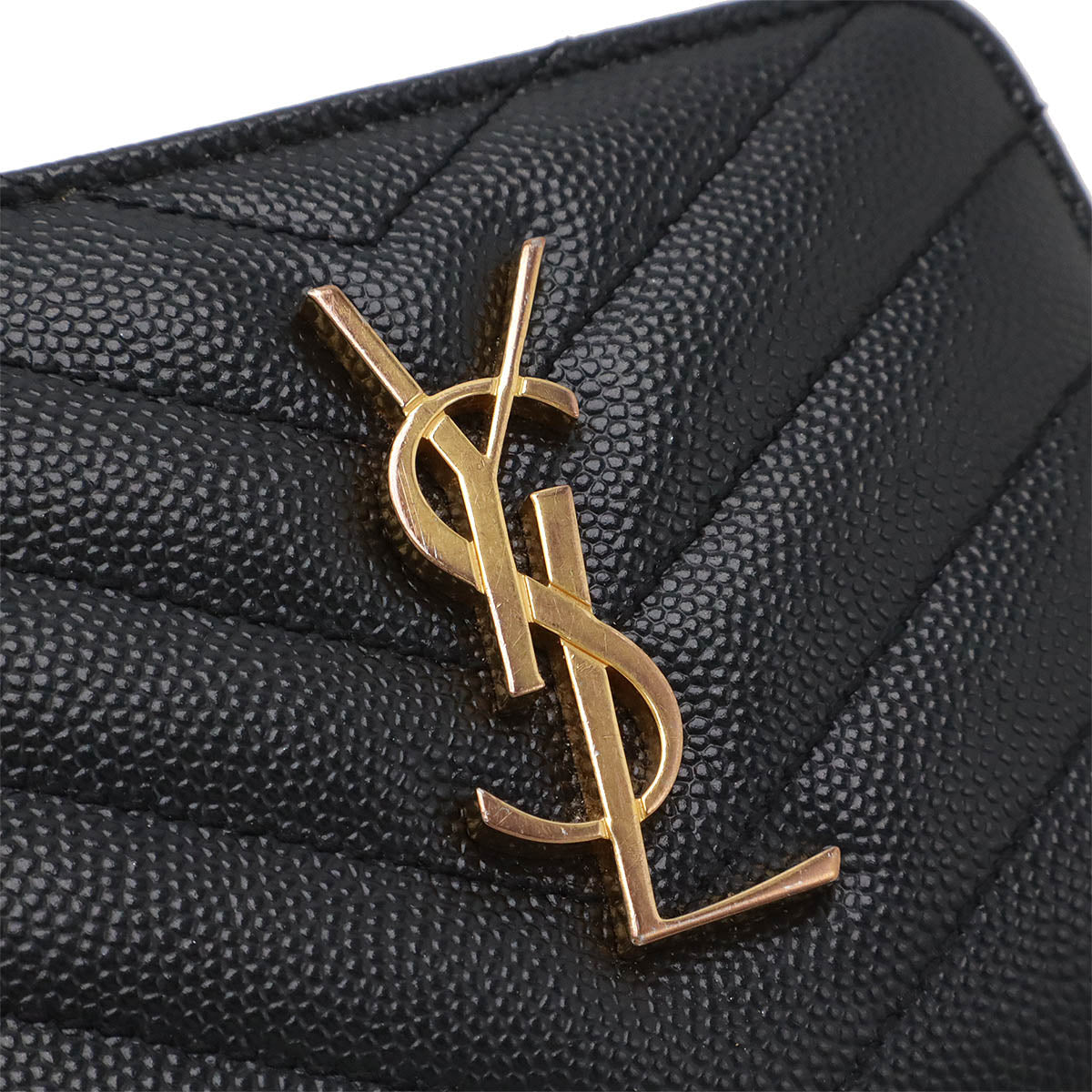 Yves Saint Laurent Leather Monogram Bifold Wallet