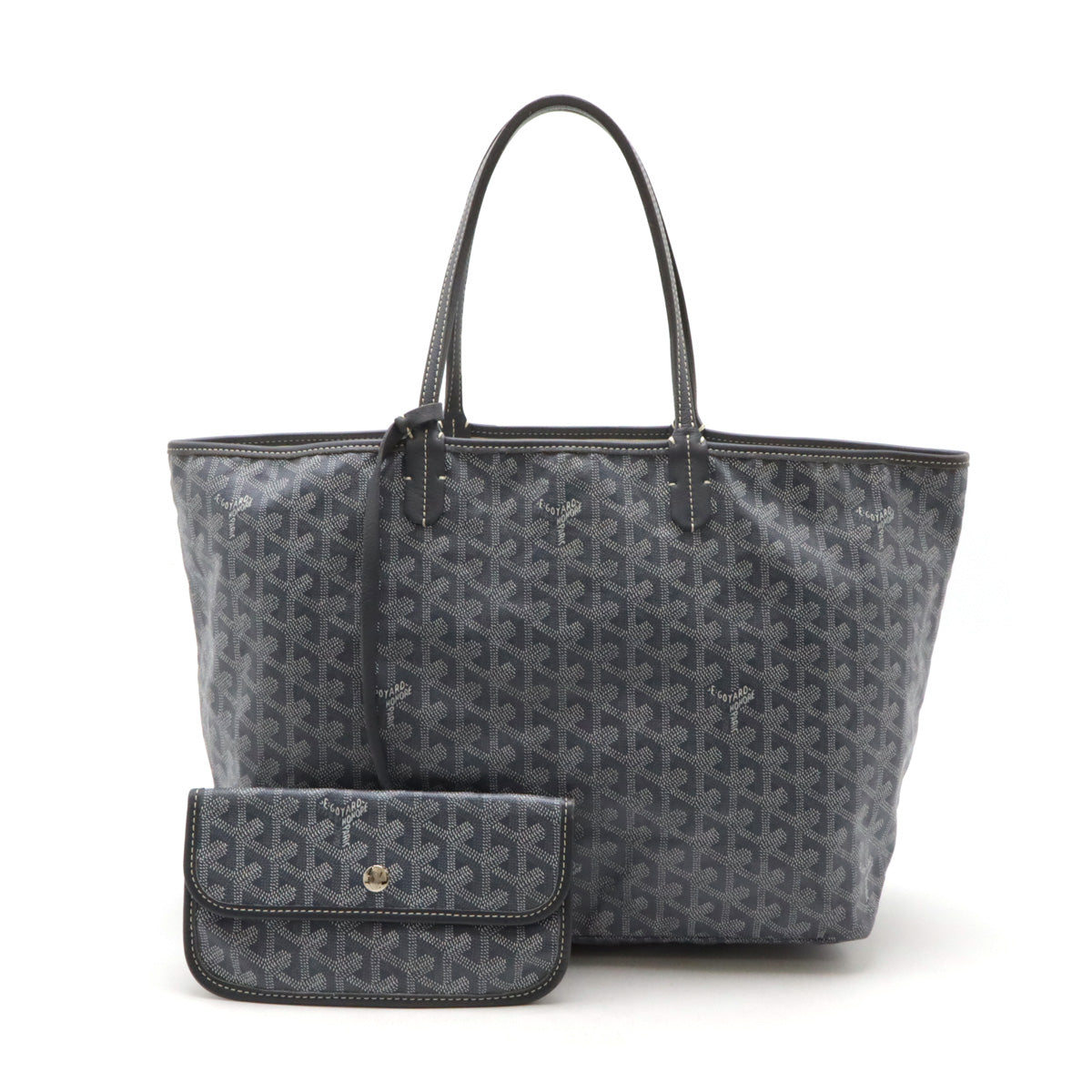 Goyard St. Louis PM Tote Bag Gray Leather