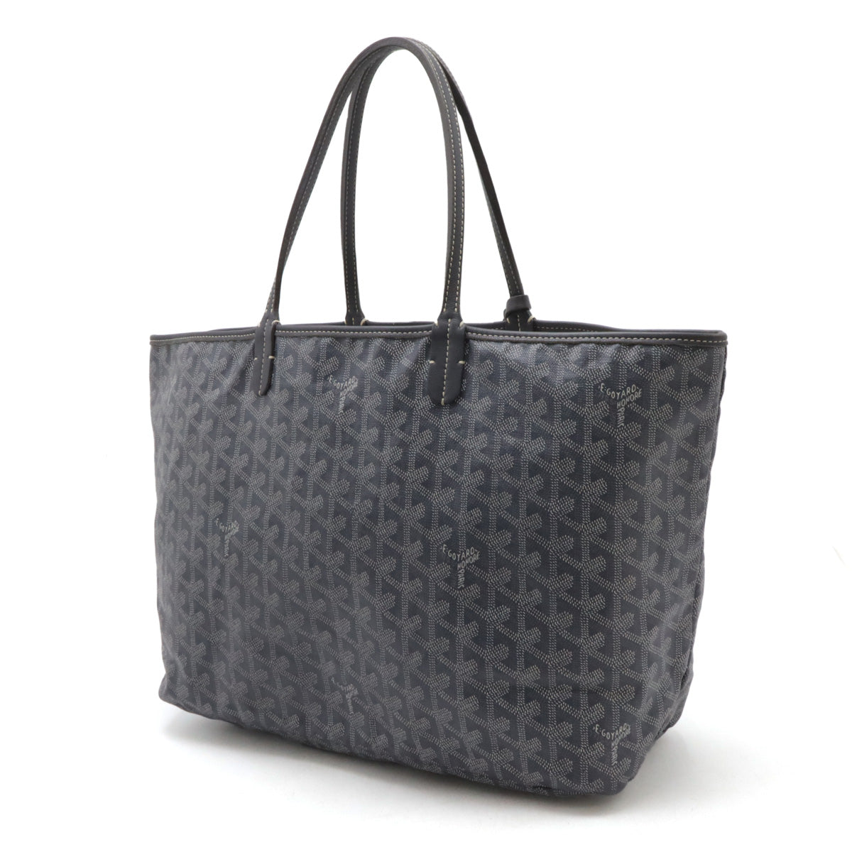 Goyard St. Louis PM Tote Bag Gray Leather