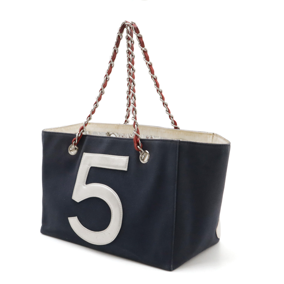 Chanel Canvas Leather Coco Mark No.5 Tote Bag