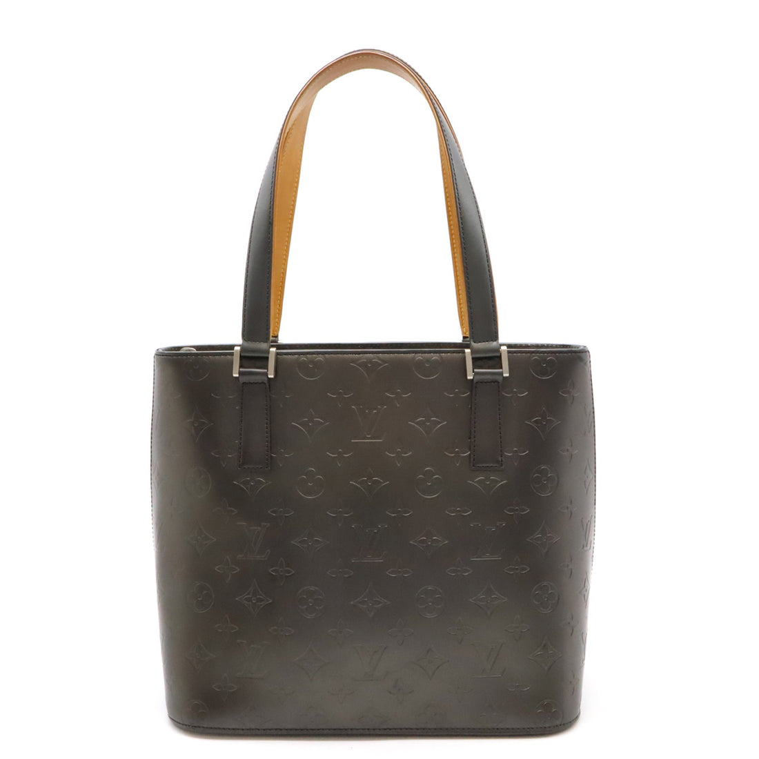 Louis Vuitton Monogram Mat Stockton Tote Bag Black in Very Good Condition