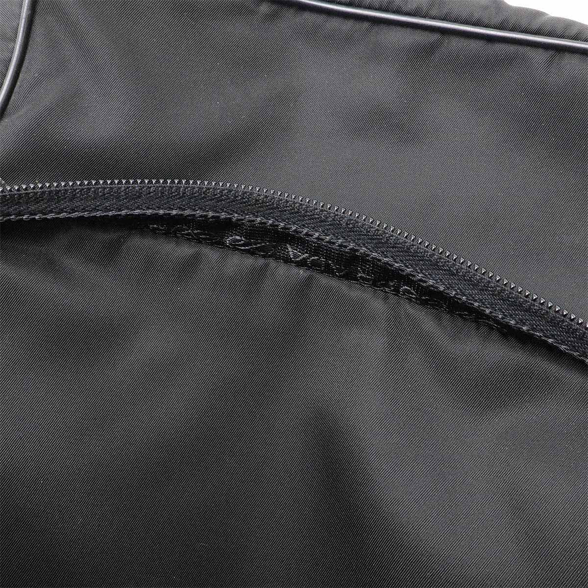 Prada Nylon Leather Shoulder Bag Black