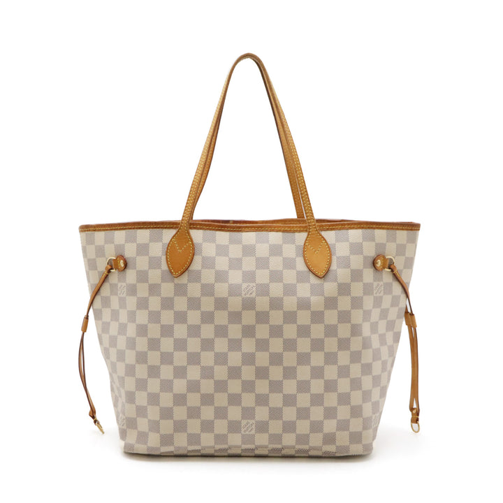 Louis Vuitton Damier Azur Neverfull MM Tote Bag in Good Condition