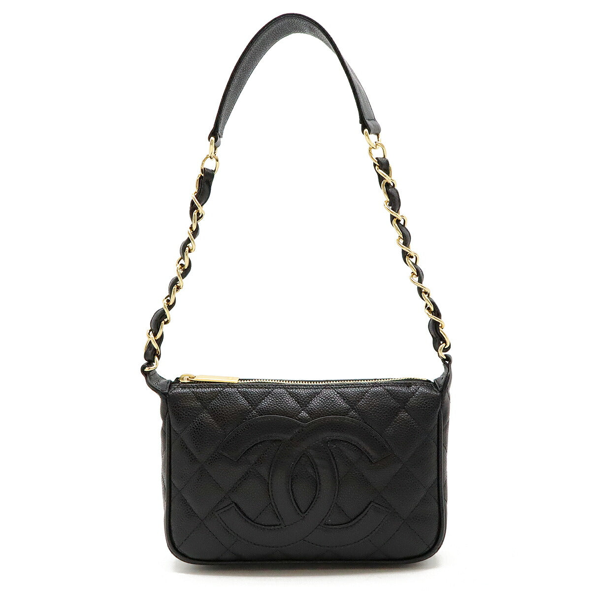 Chanel Caviar Matelasse Chain Shoulder Bag A22476