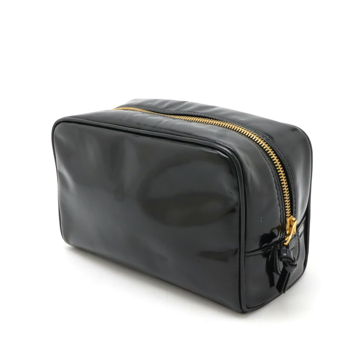 Chanel Coco Mark Patent Leather Clutch Bag