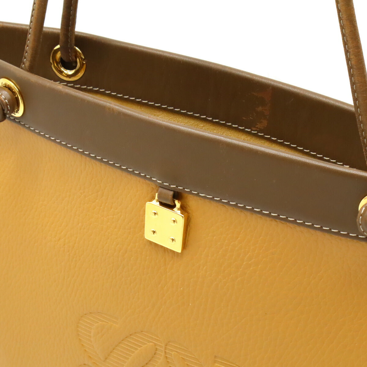 Loewe Anagram Leather Tote Bag