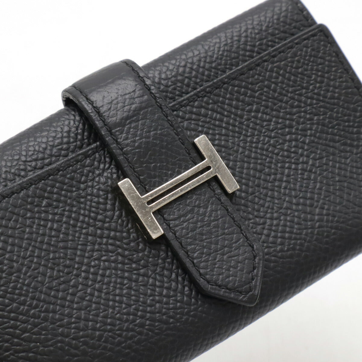 Hermes Vaux Epsom Bearn 4-Key Case Black