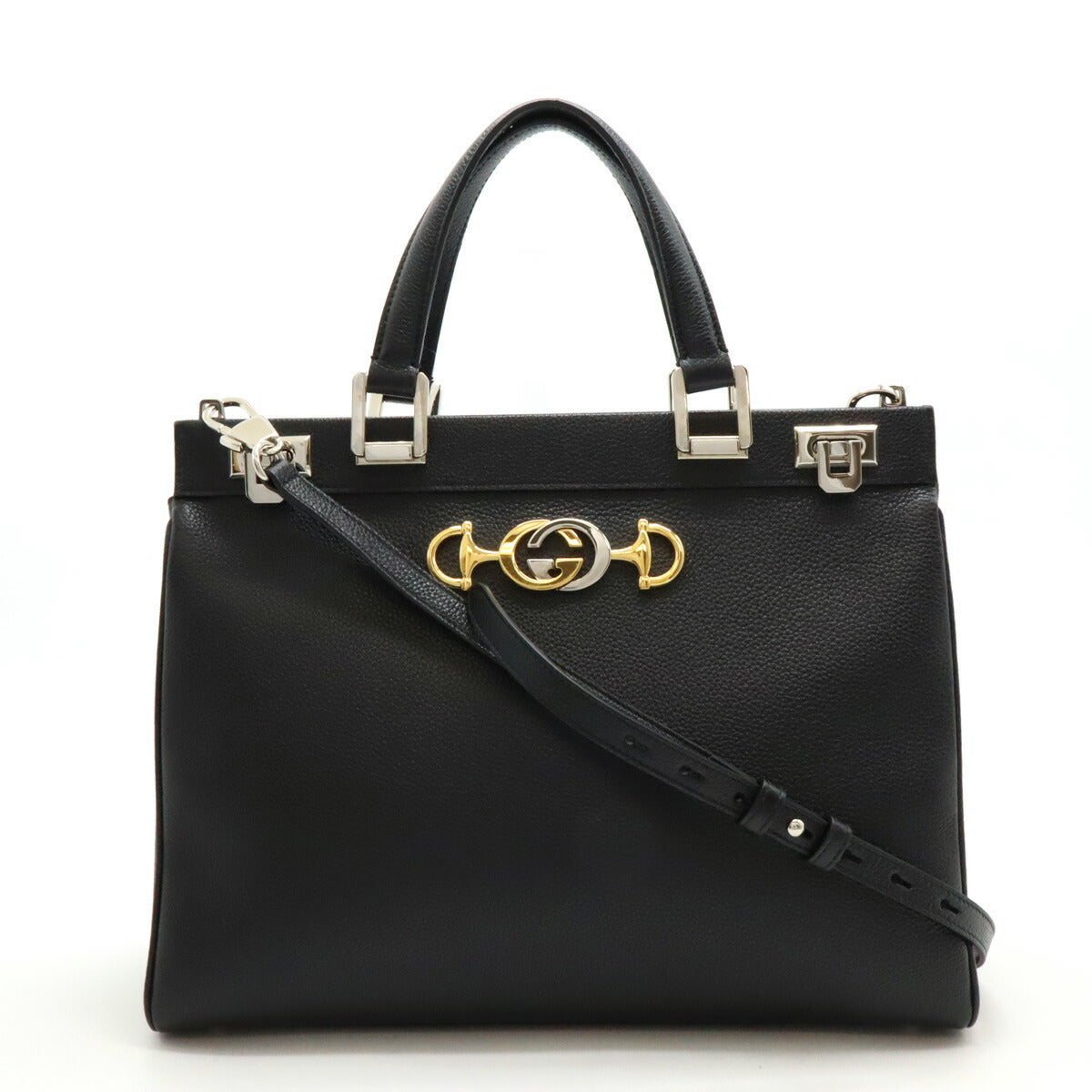 Gucci Zumi Medium Leather Top Handle Bag