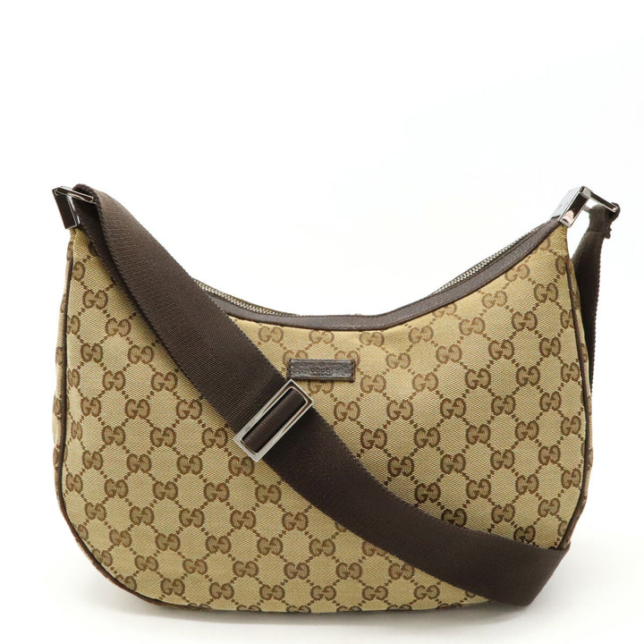 Gucci GG Canvas Leather Shoulder Bag 122790