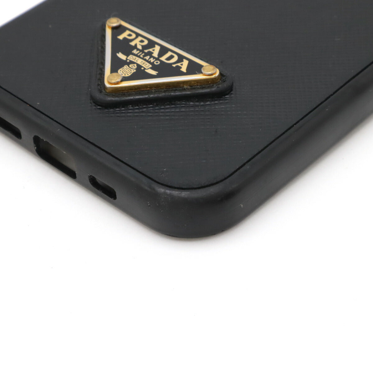 Prada Leather Triangle Logo iPhone 13 Case