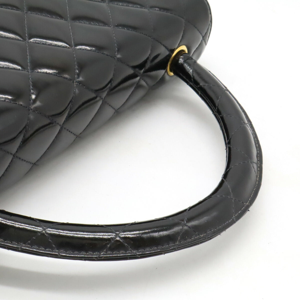 Chanel Matelasse Handbag Black Leather