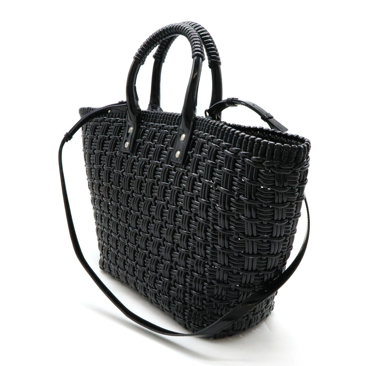 Balenciaga Bistro Basket Handbag Black