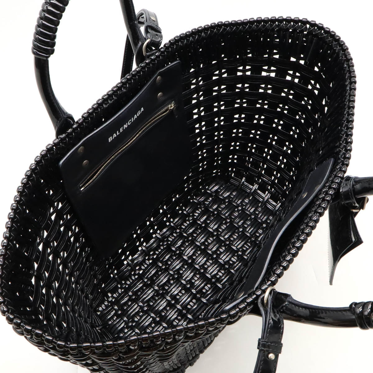 Balenciaga Bistro Basket Handbag Black