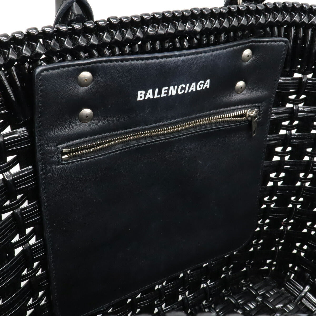 Balenciaga Bistro Basket Handbag Black