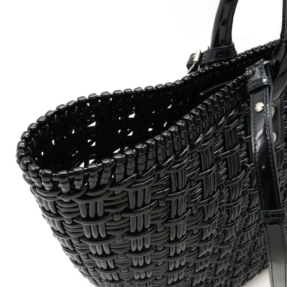 Balenciaga Bistro Basket Handbag Black