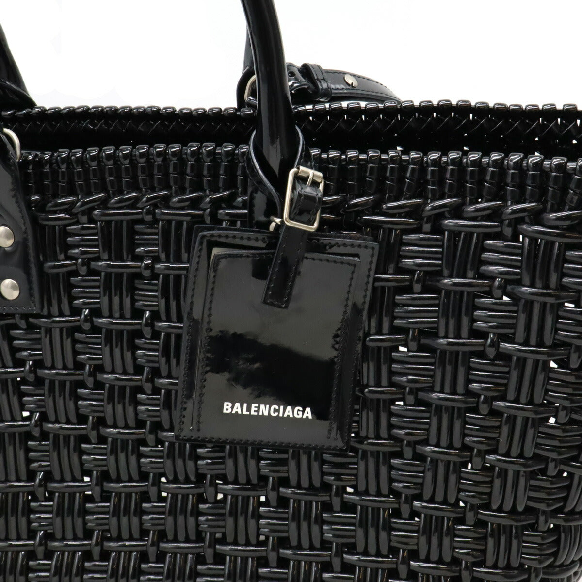 Balenciaga Bistro Basket Handbag Black