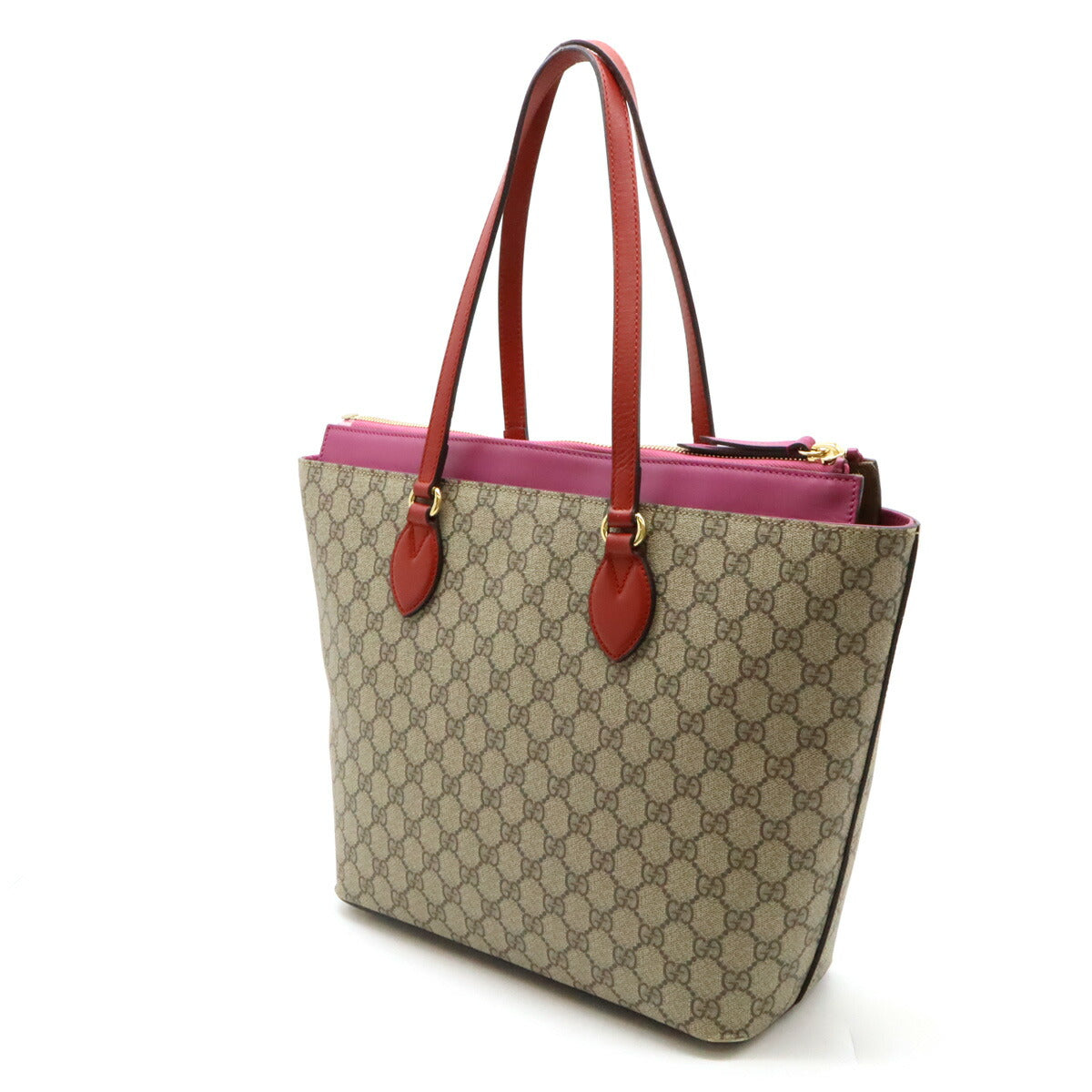 Gucci GG Supreme Tote Bag PVC Leather