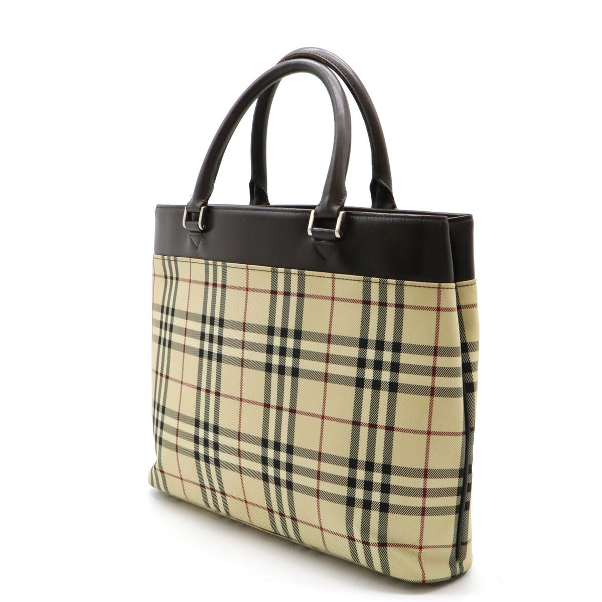 Burberry Nova Check Nylon Canvas Tote Bag