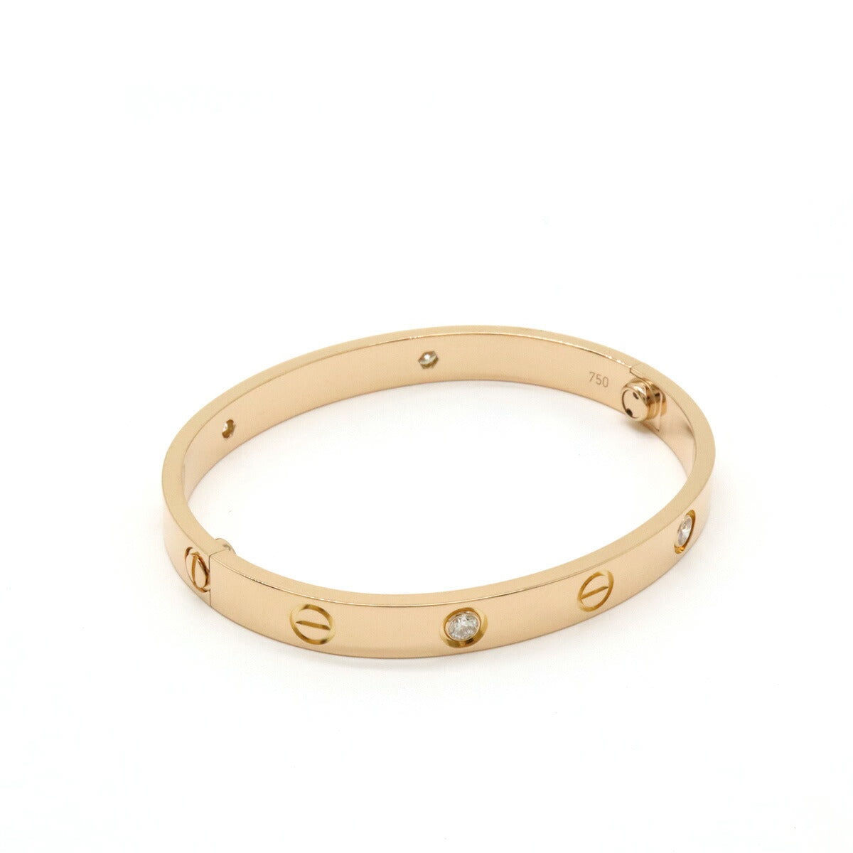 Cartier LOVE Bracelet K18PG Diamond Bangle