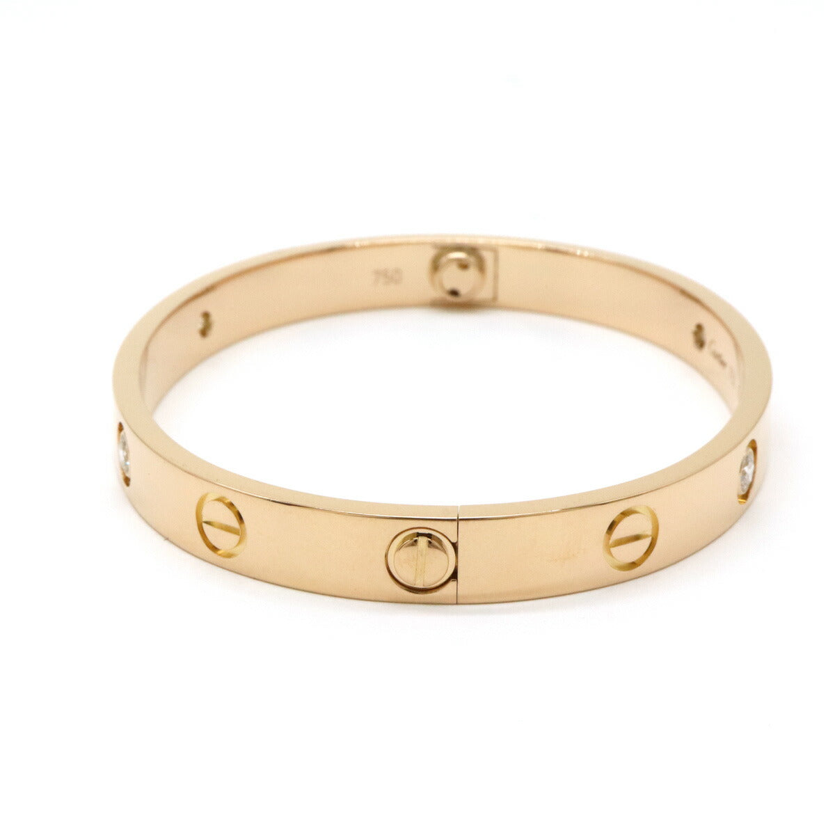 Cartier LOVE Bracelet K18PG Diamond Bangle