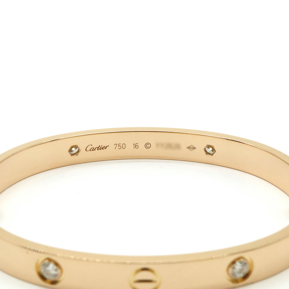 Cartier LOVE Bracelet K18PG Diamond Bangle