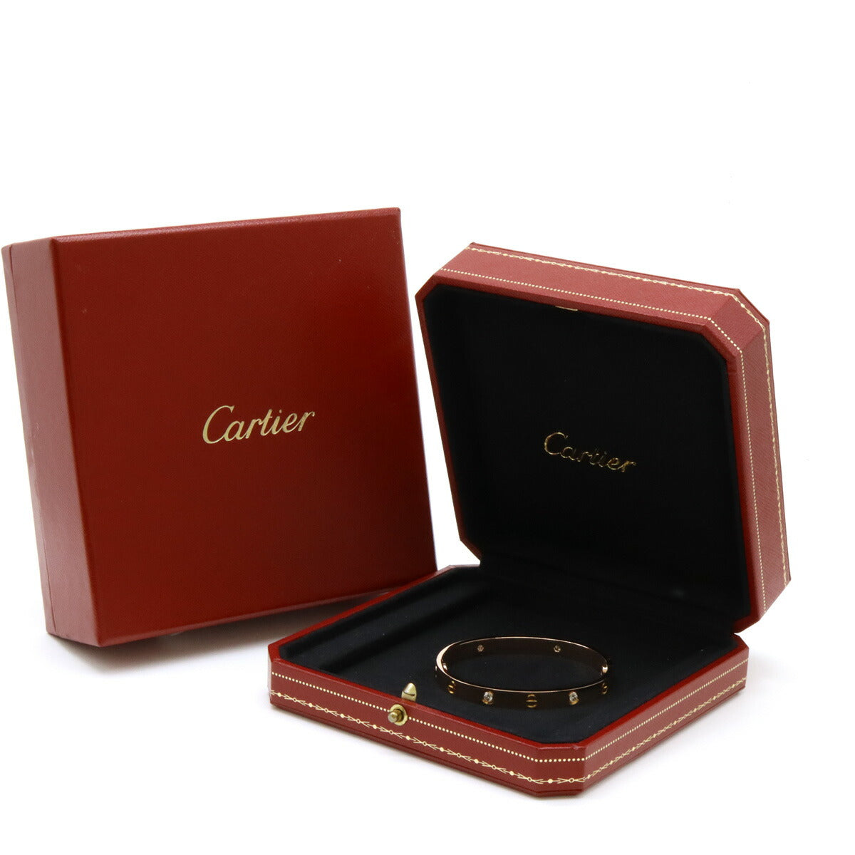 Cartier LOVE Bracelet K18PG Diamond Bangle