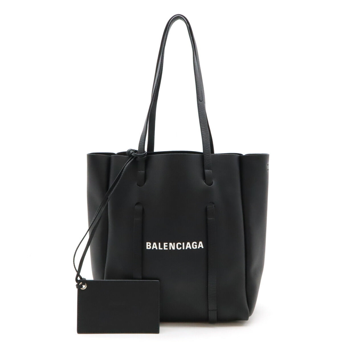 Balenciaga Everyday XS Logo Tote Bag Black Leather