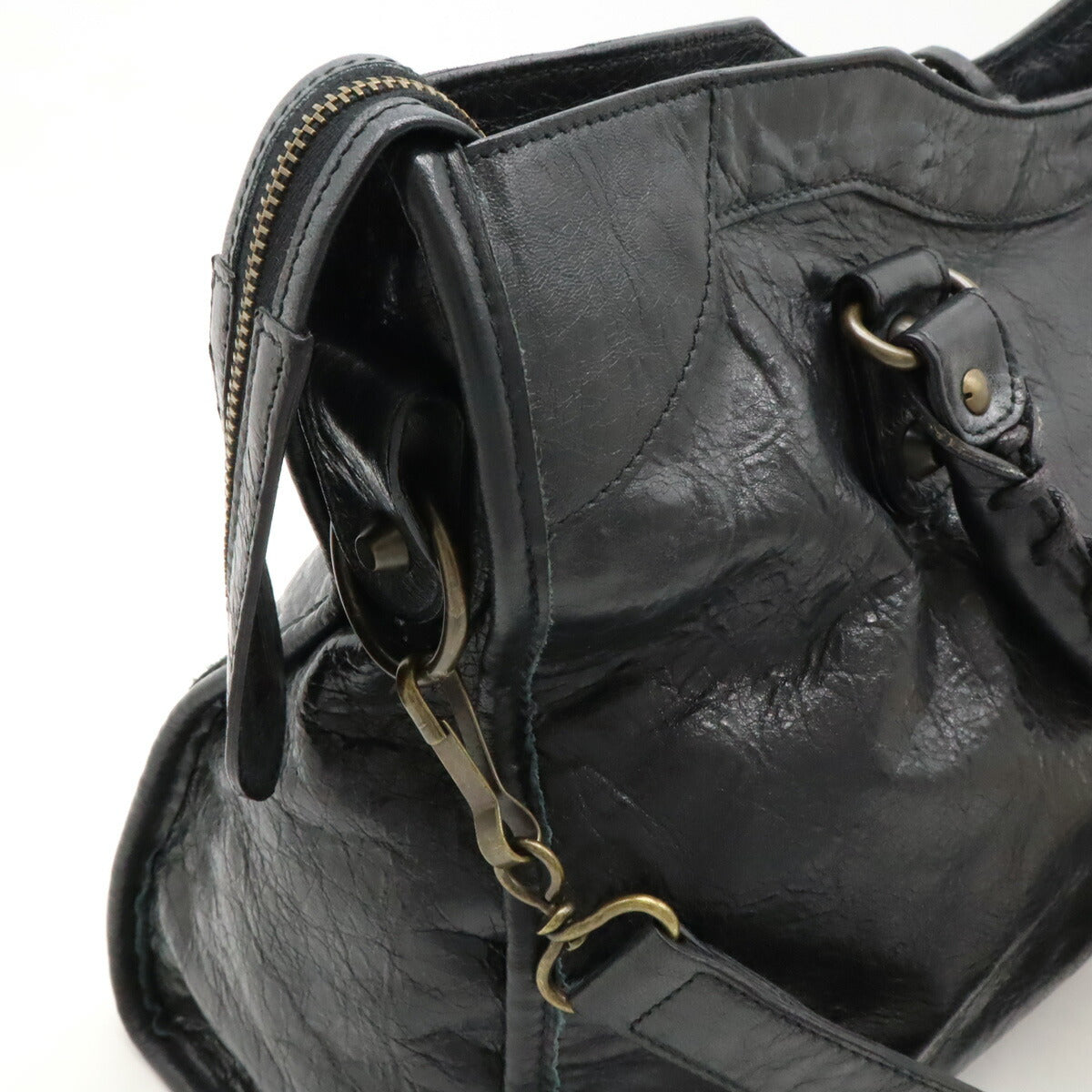 Balenciaga The City Leather Handbag 2WAY