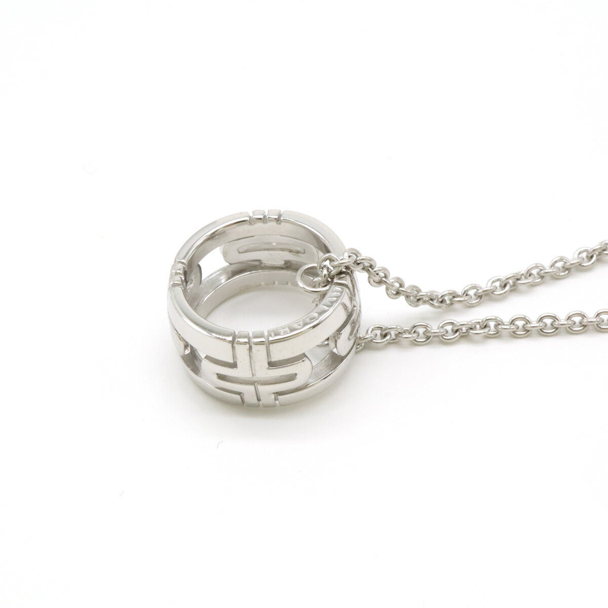 Bvlgari Parentesi Necklace Pendant White Gold