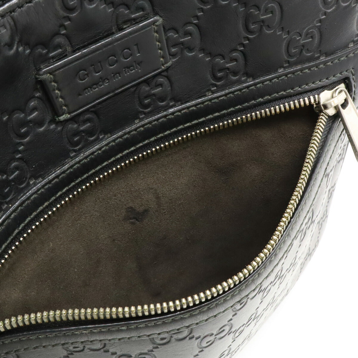 Gucci Leather Shoulder Bag Black