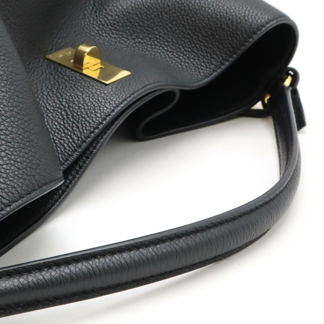 Celine Leather Bucket 16 Handbag Black