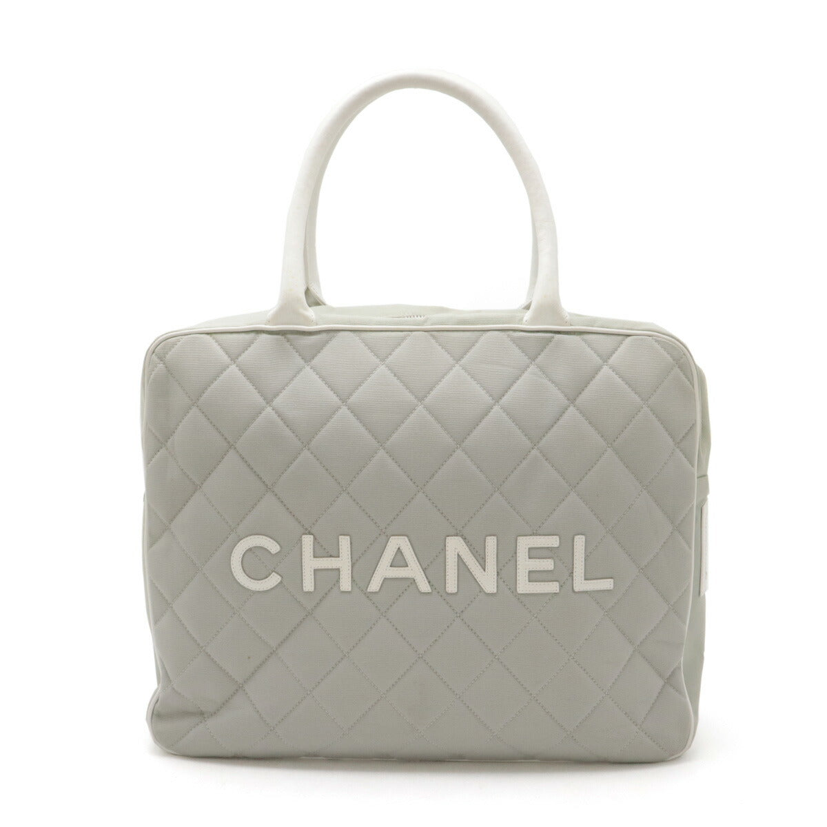 Chanel Canvas Leather Logo Handbag