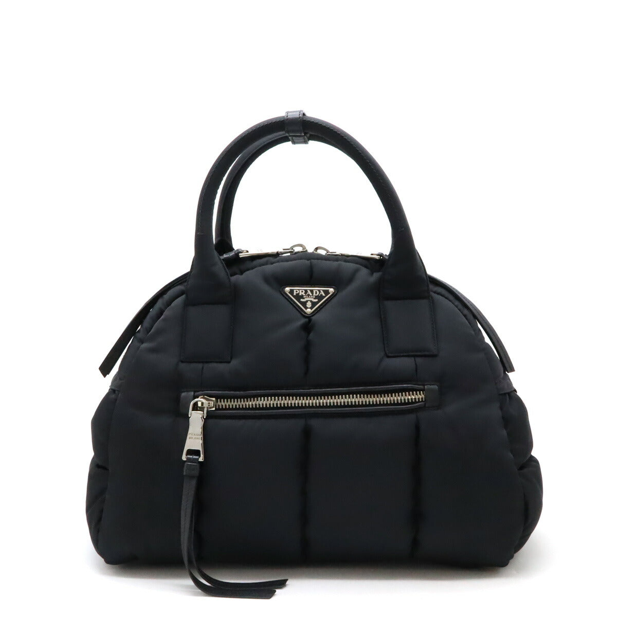 Prada Nylon Leather Bomber Handbag 1BB881