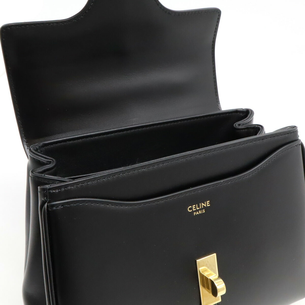 Celine Mini 16 Calfskin Handbag Black