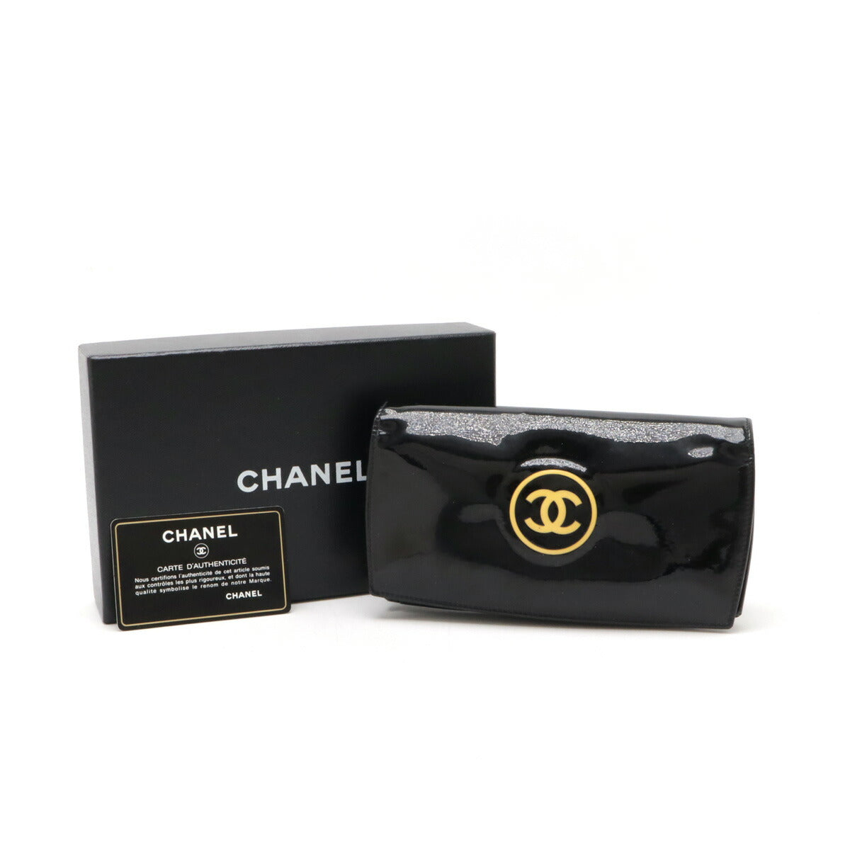 Chanel Patent Leather Long Wallet A47711