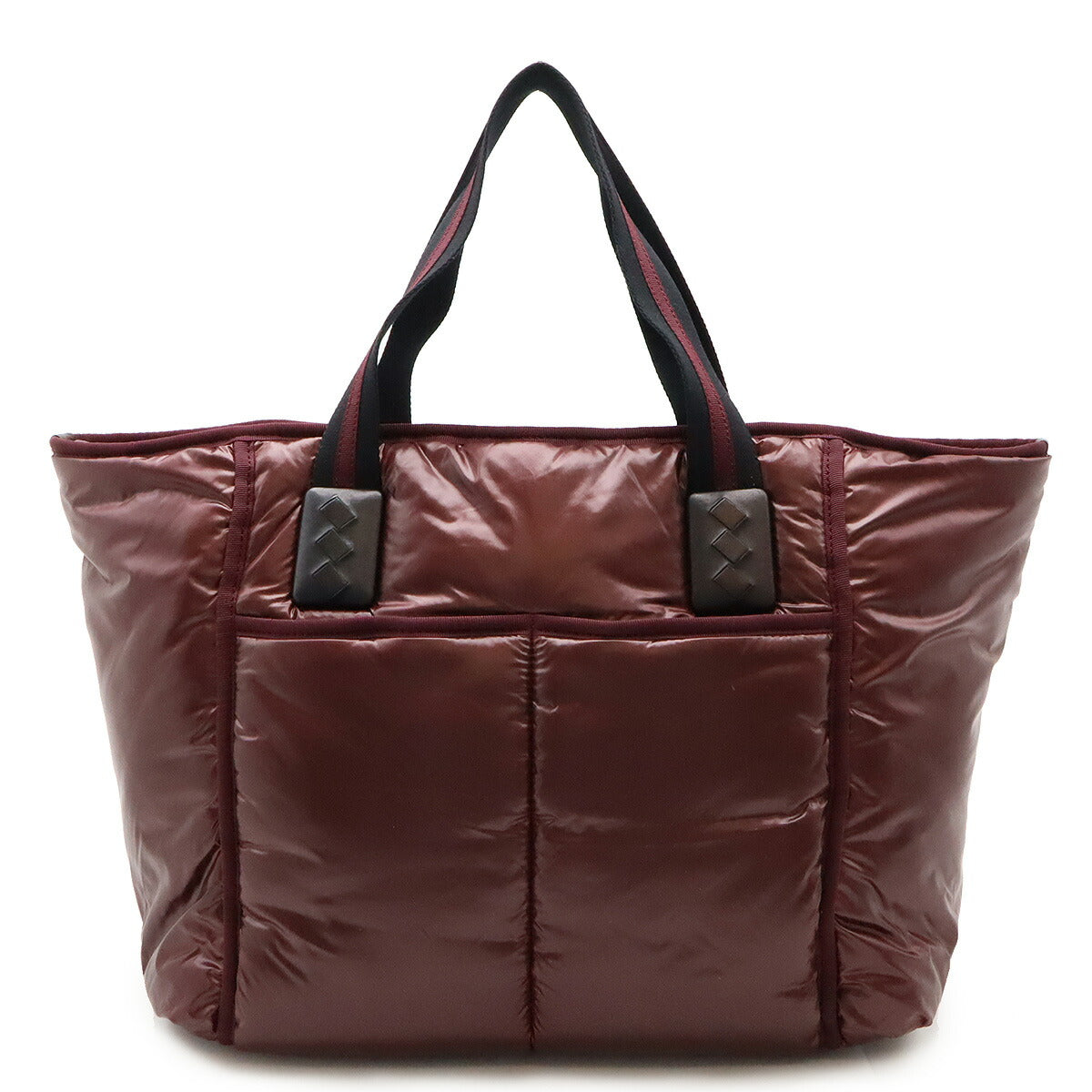 Bottega Veneta Nylon Leather Tote Bag