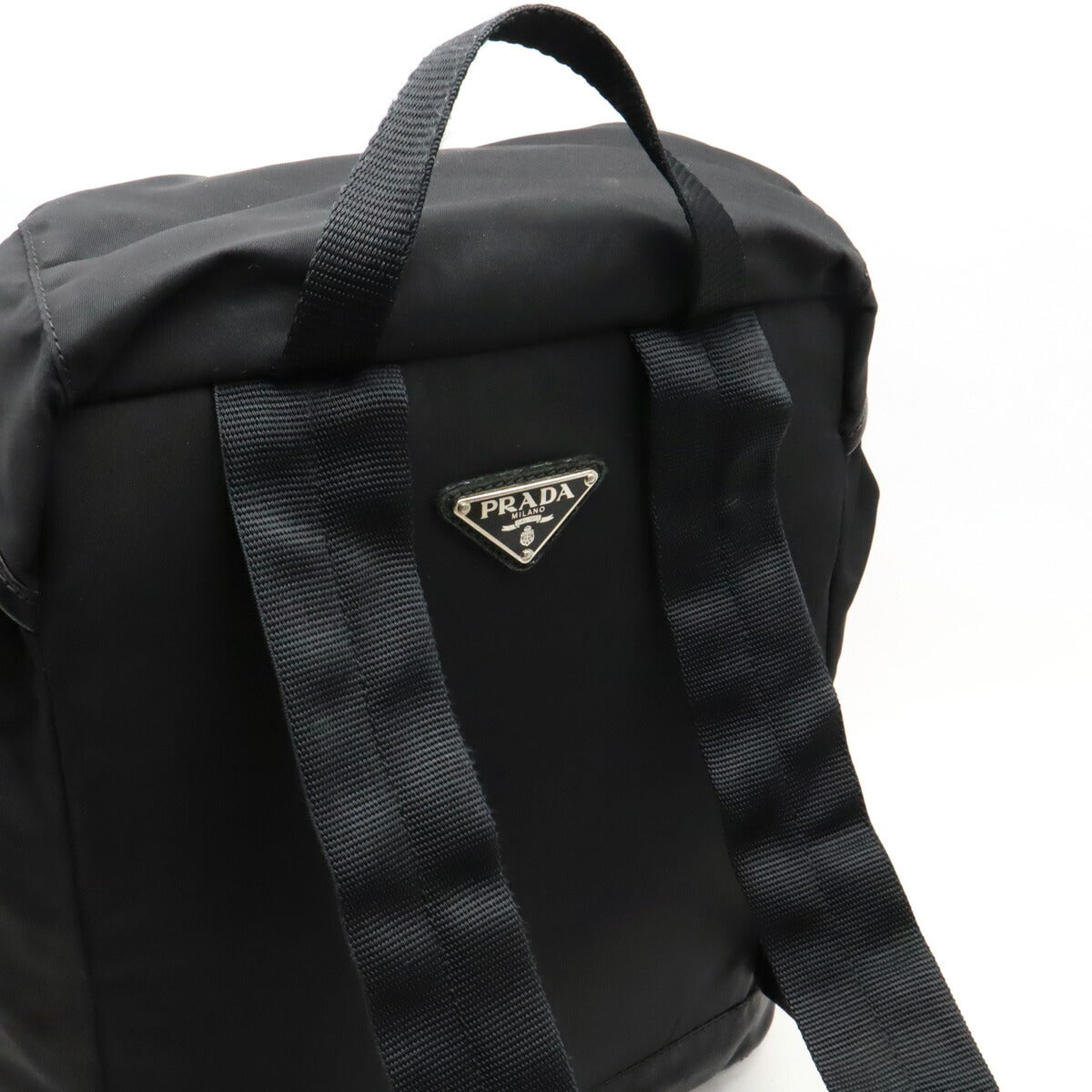 Prada Nylon Leather Backpack V163