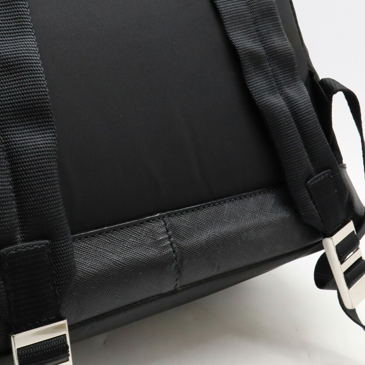 Prada Nylon Leather Backpack V163