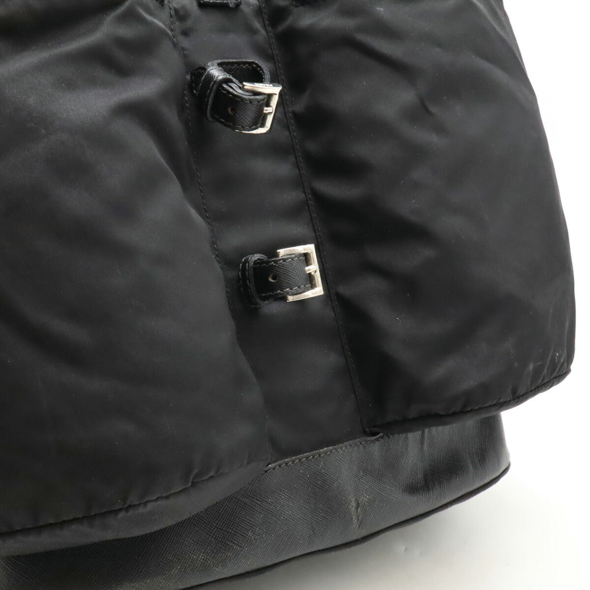 Prada Nylon Leather Backpack V163