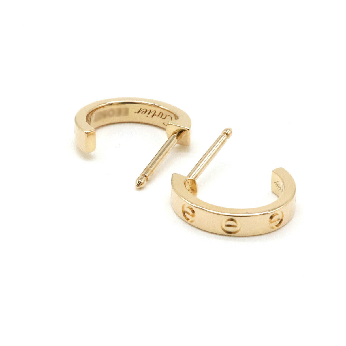 Cartier Mini Love Earrings K18YG B8028800