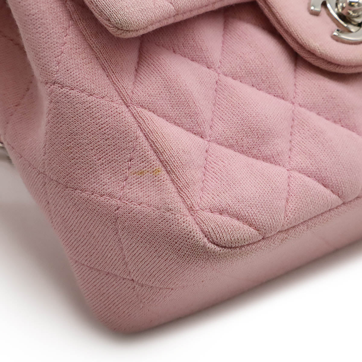 Chanel Mini Matelasse Cotton Jersey Shoulder Bag