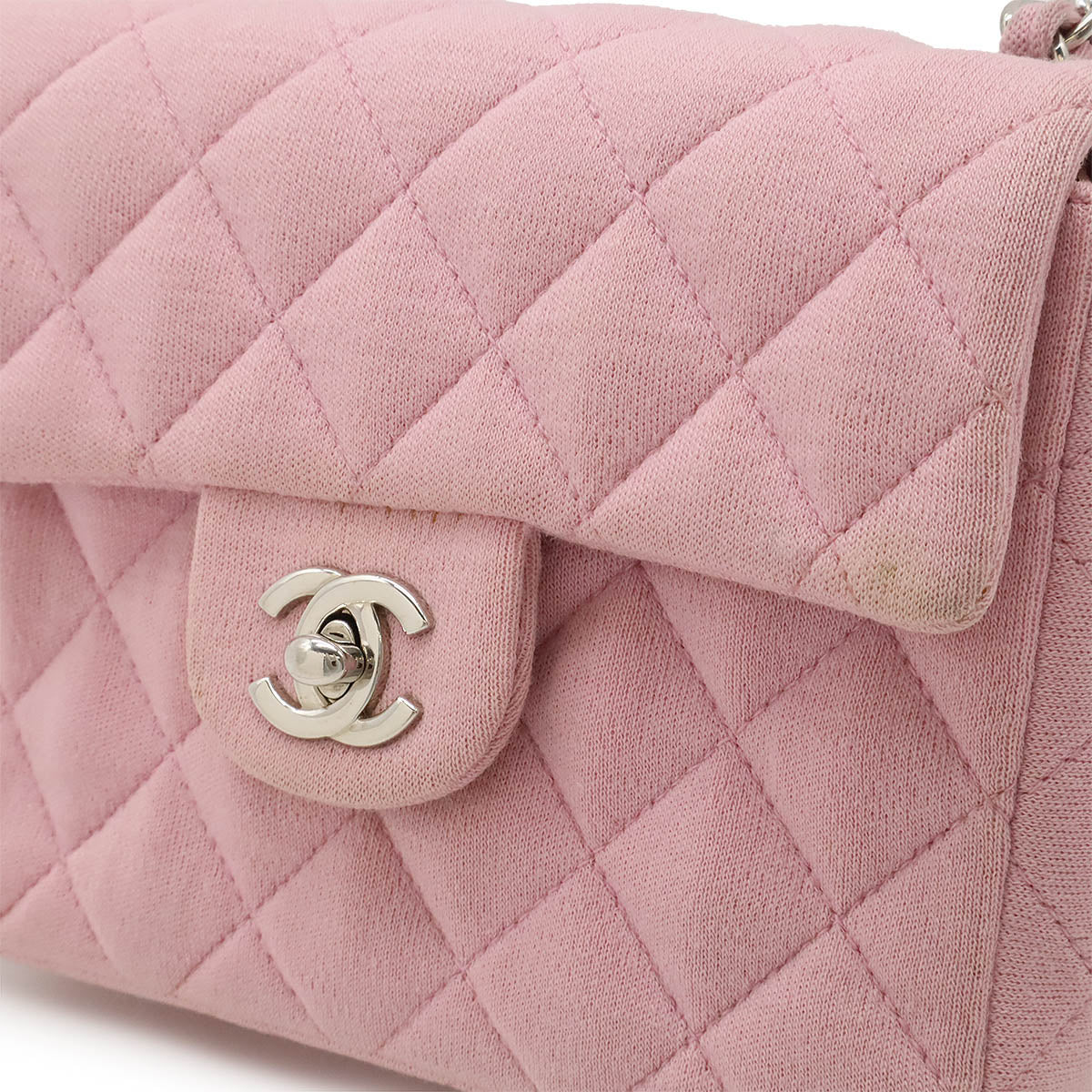 Chanel Mini Matelasse Cotton Jersey Shoulder Bag