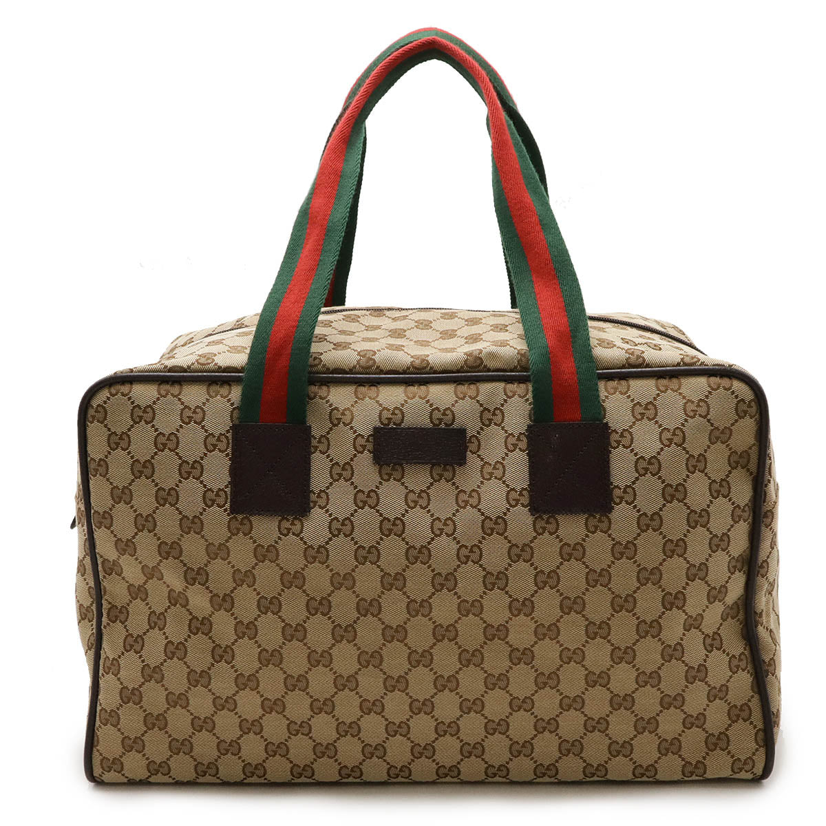 Gucci Canvas Leather Boston Bag 153240